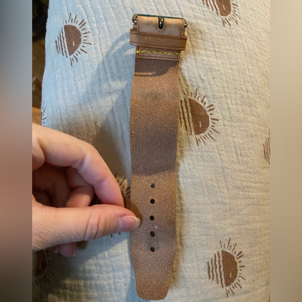 Louis Vuitton Tan Leather Cuff Bracelet - Picture 3 of 5